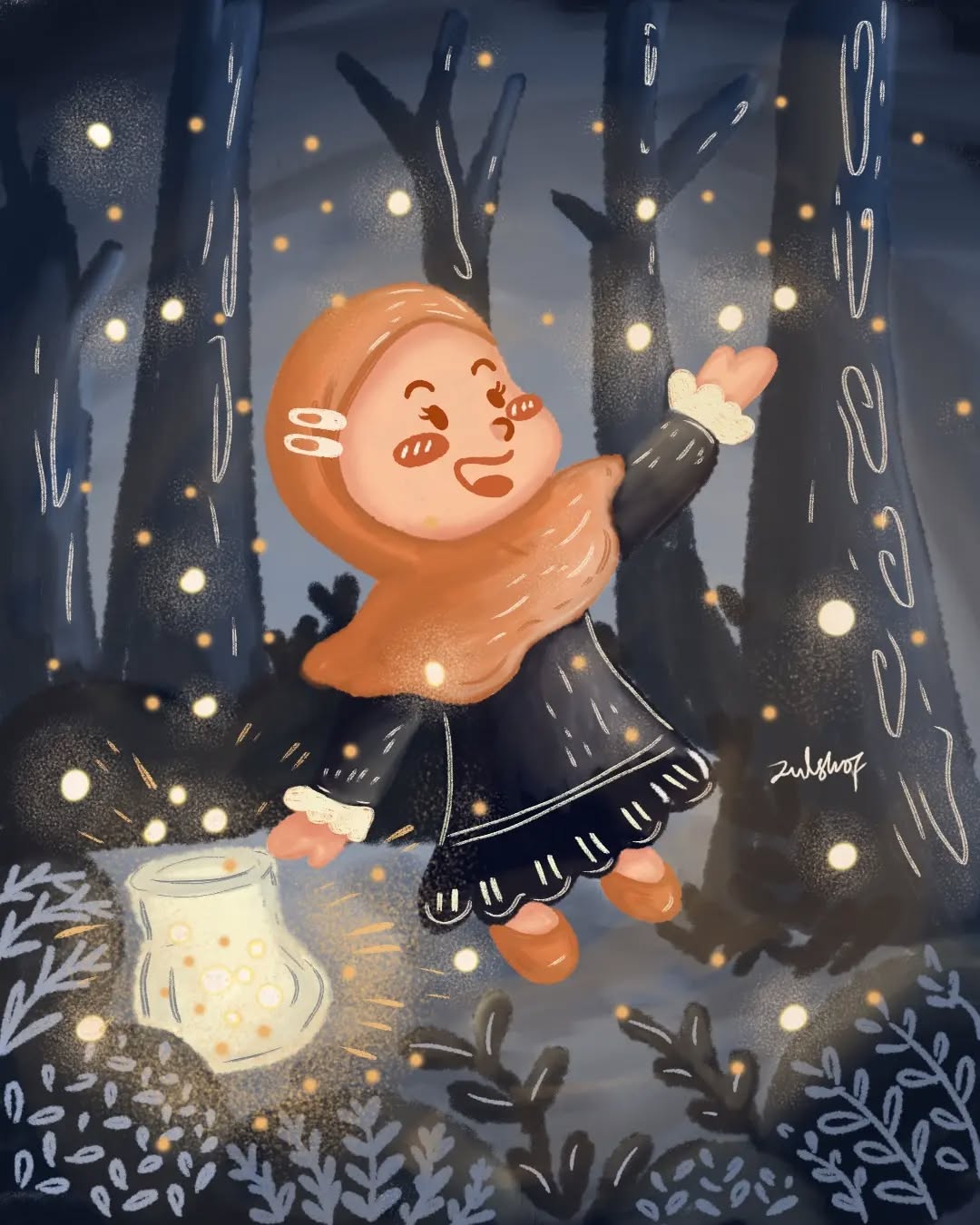 Fan art prayer illustration